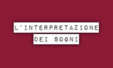  Interpretazione dei sogni